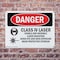 Signmission Radiation & Laser Sign, 10 in H x 14 in W, Plastic, Rectangle OS-2PACK-DS-P-1014-L-1419 - alternate 3